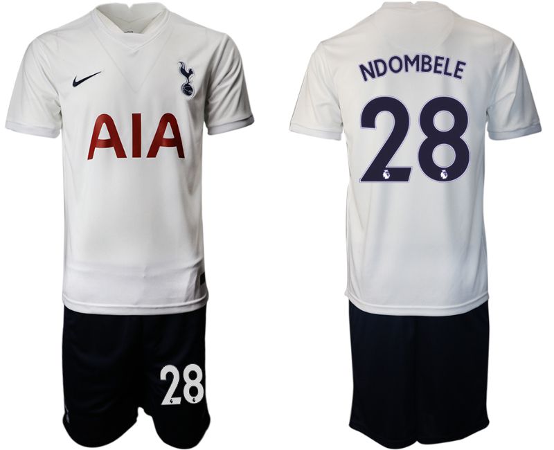 Men 2021-2022 Club Tottenham home white #28 Nike Soccer Jersey->tottenham jersey->Soccer Club Jersey